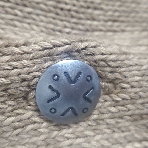 Lauren Jeans Company Ralph Lauren Vtg, Western Style, Button Down Sweater Tan, M - Picture 4 of 8